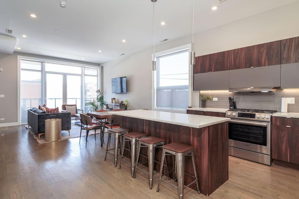 Breathtaking Downtown Penthouse A - Sleeps 11 Villa Chicago Dış mekan fotoğraf